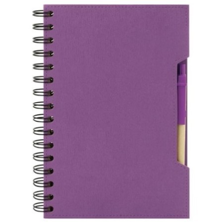 CADERNO A5 COM CANETA ECO "GREEN LIFE"