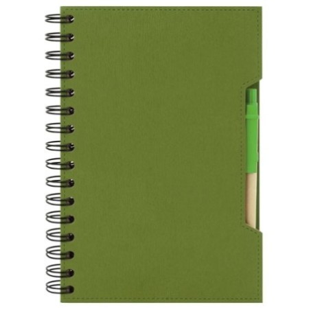 CADERNO A5 COM CANETA ECO "GREEN LIFE"