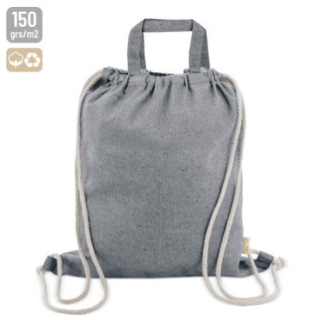 BOLSA MOCHILA DE ALGODAO RECICLADO