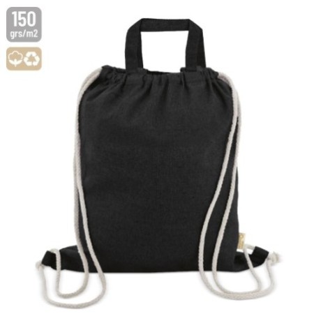 BOLSA MOCHILA DE ALGODAO RECICLADO