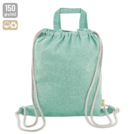 BOLSA MOCHILA DE ALGODON RECICLADO