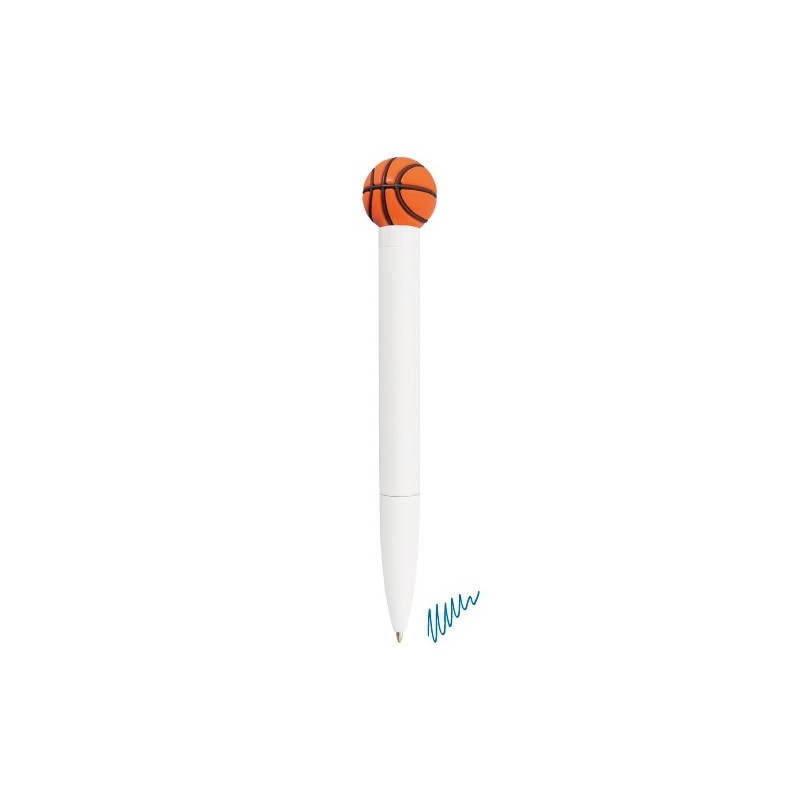 CANETA DESPORTIVA ANTI-STRESS "CAMPEONATO" DE BASQUETEBOL