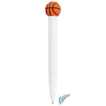 CANETA DESPORTIVA ANTI-STRESS "CAMPEONATO" DE BASQUETEBOL