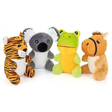 SET 4 PELUCHES "HAPPY ZOO"